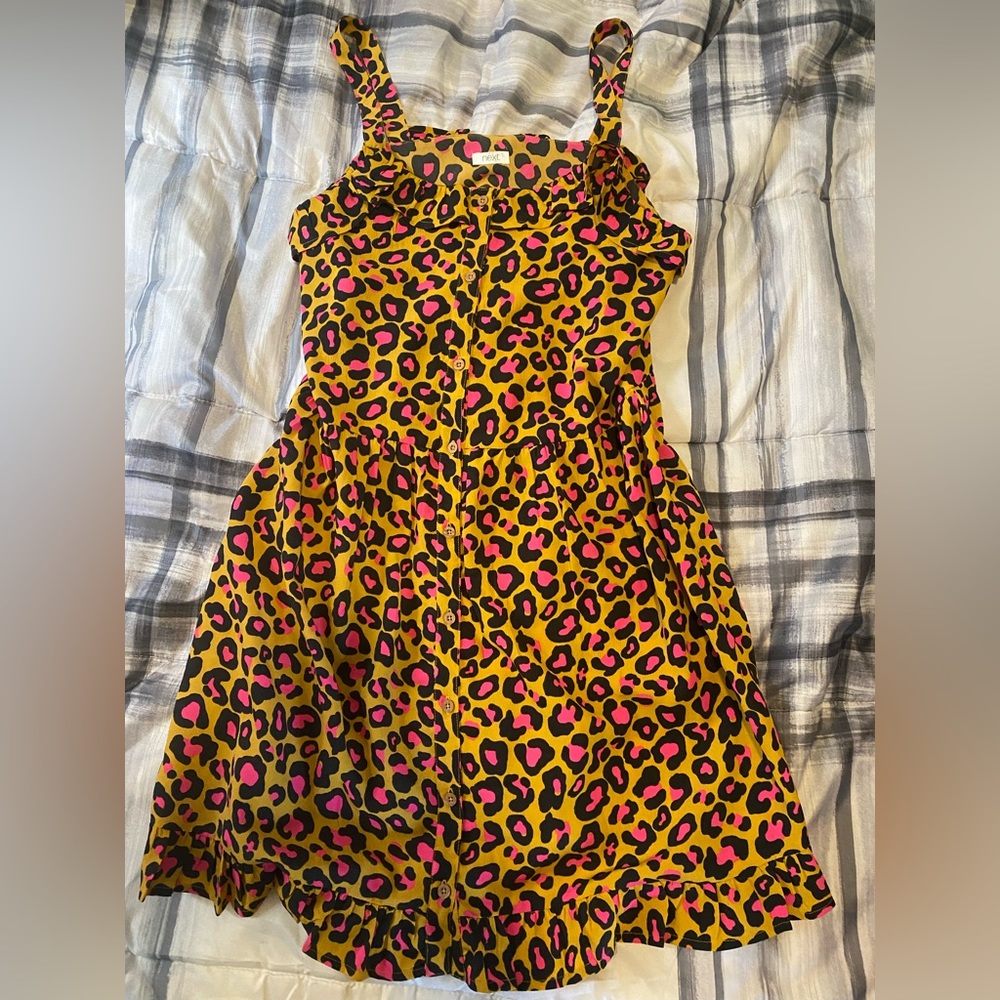 Next direct girls leopard print summer dress age 13